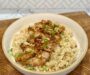Honey Garlic Crispy Chicken and Garlic Fried Rice