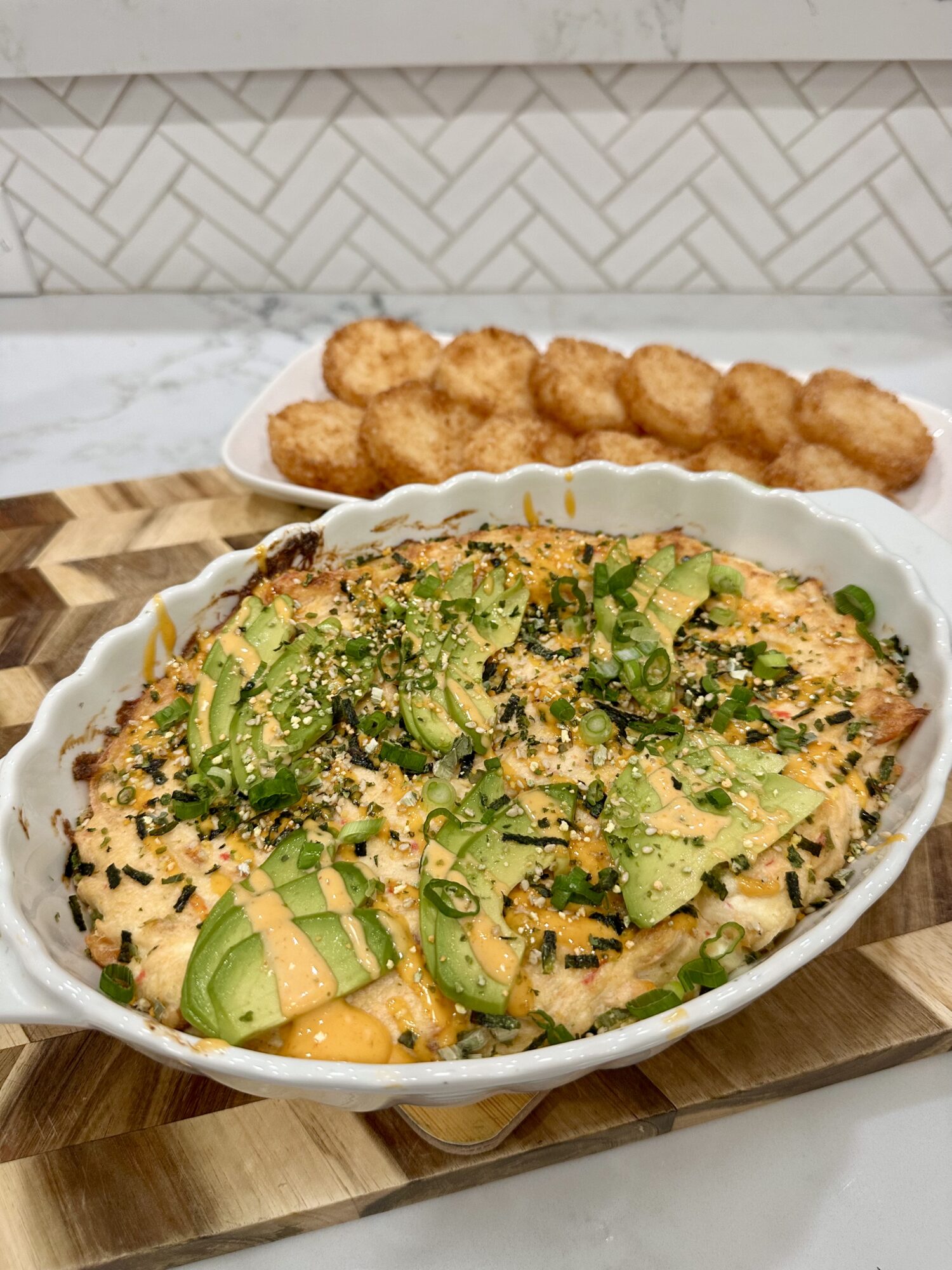Juju Rice Creamy Salmon Bake Crispy Rice - TheSpicyJuju