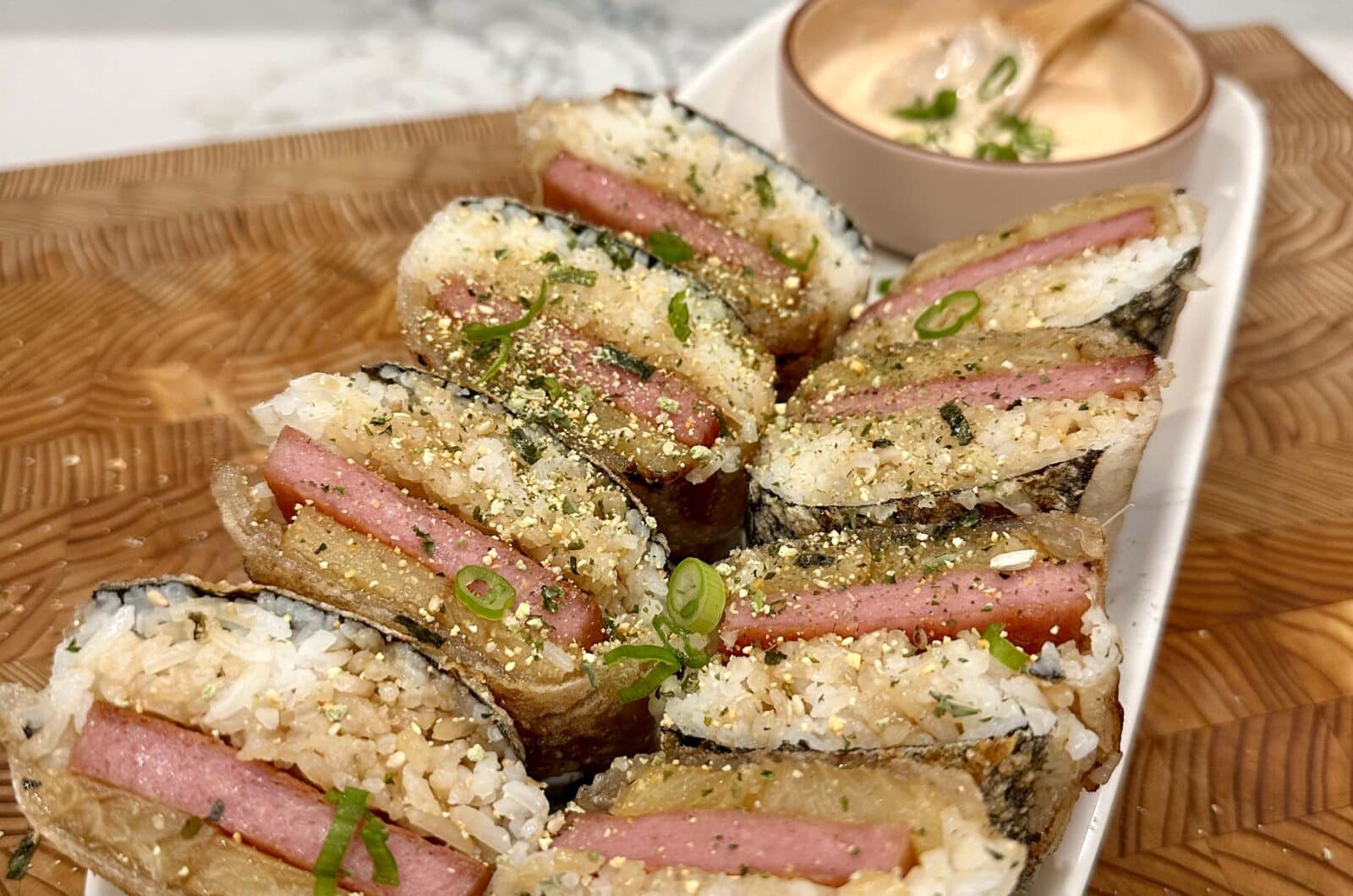 Hawaiian Style Crispy Spam Musubi 