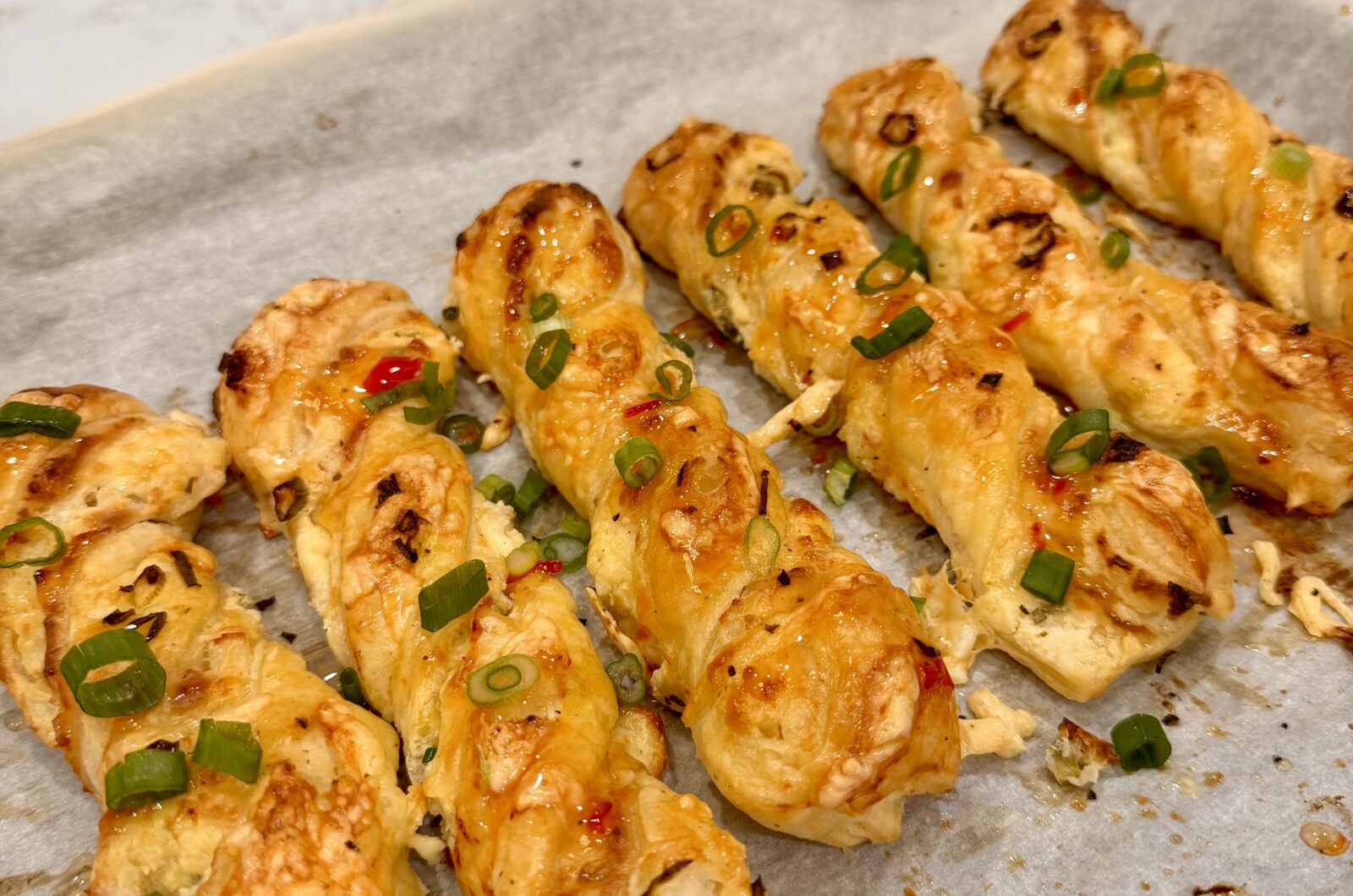 Crab Rangoon Puff Pastry Twists
