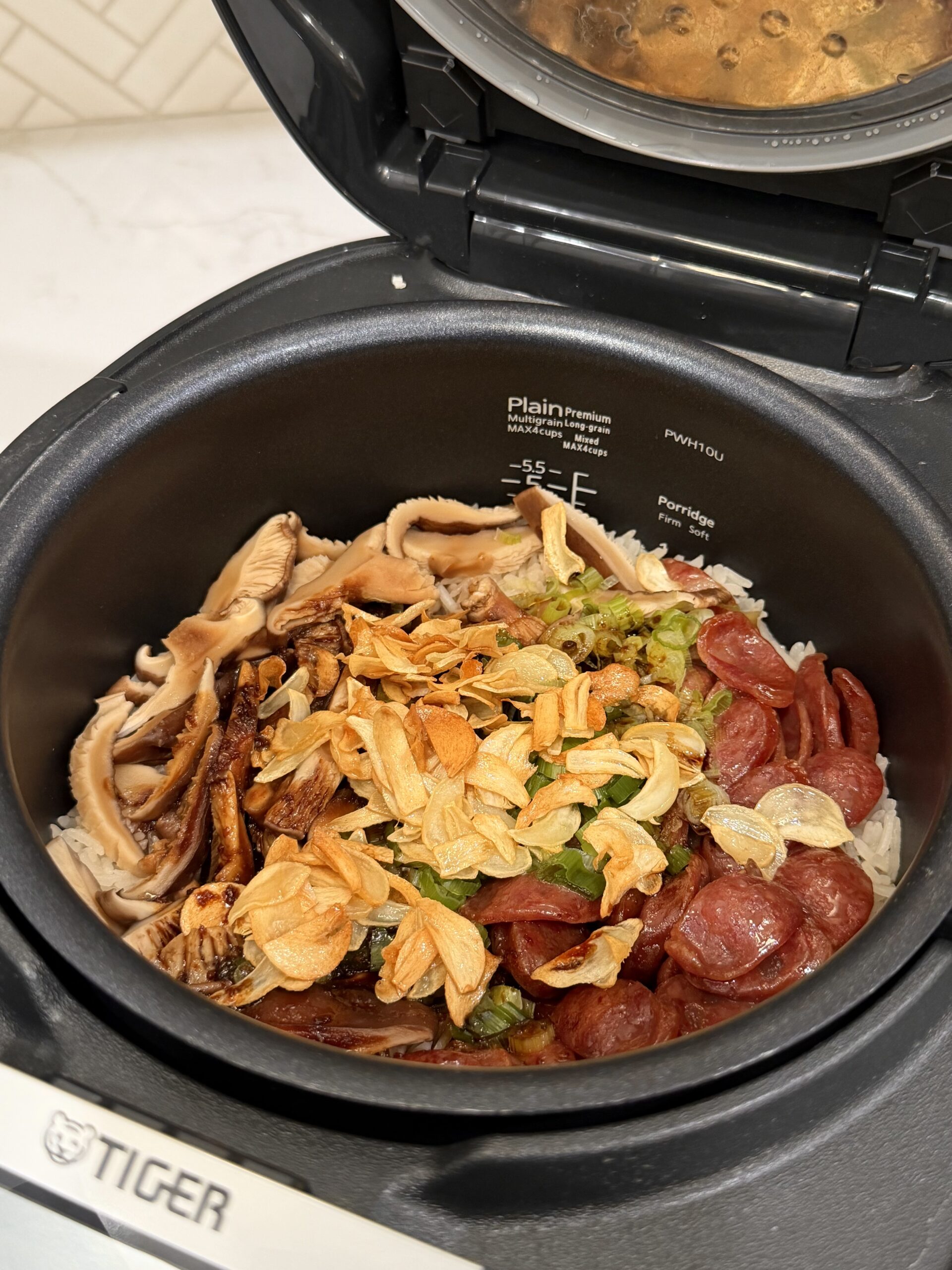 Chinese Clay Pot Rice in Rice Cooker