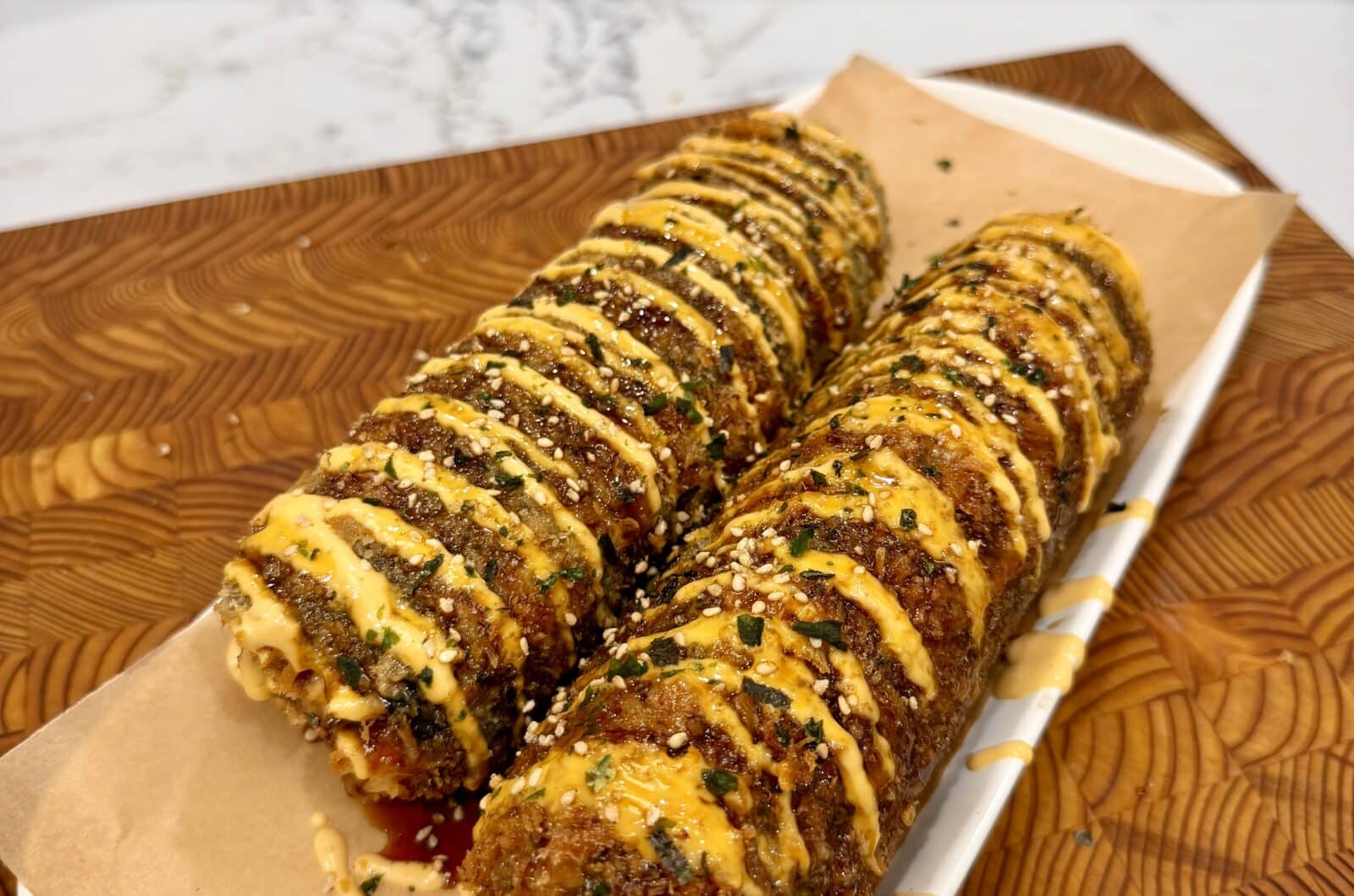 Eel Avocado Tempura Sushi Burrito  