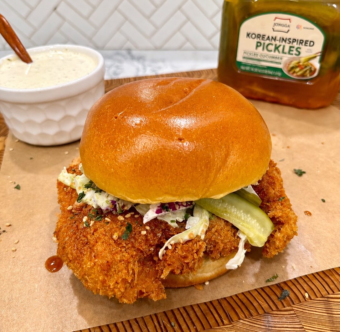 Kimchi Butter Crispy Chicken Sandwich