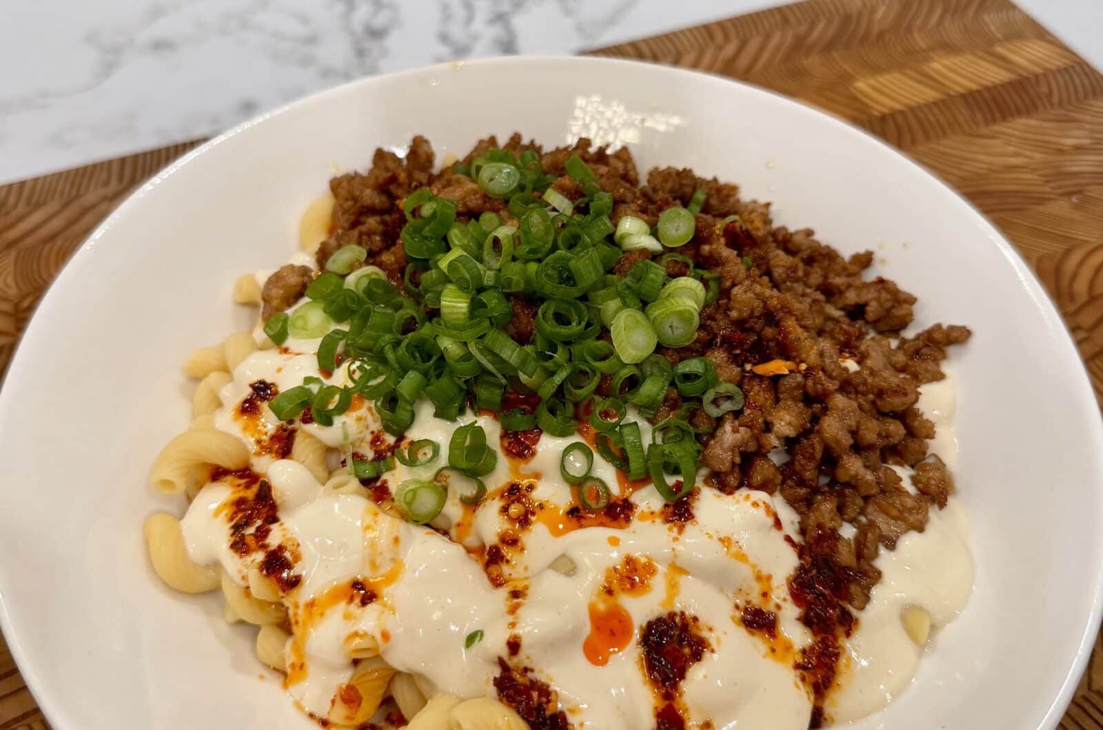 Creamy Mapo Tofu Pasta